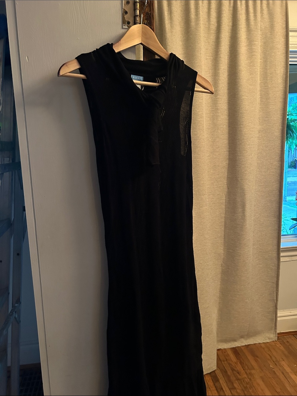 Sleeveless Black Knit Maxi Dress - Classic Women's Dress